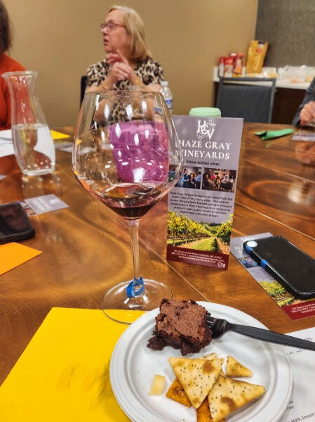 Some snacks to go with our wine